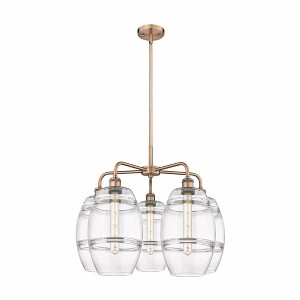 Vaz - 5 Light Stem Hung Chandelier In Industrial Style-15.38 Inches Tall and 26 Inches Wide - 1 of 1