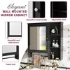 Whisen Wall Mounted Bathroom Storage Cabinet with Large Mirror Door and Adjustable Shelves - 4 of 4