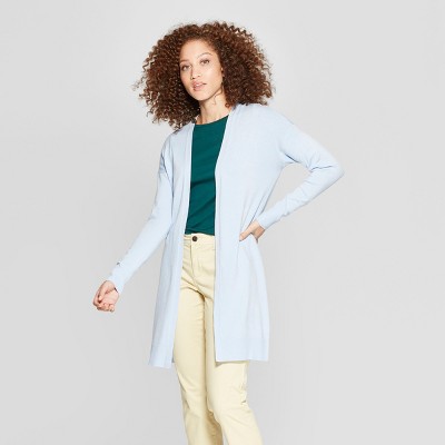 women's light blue cardigan sweater