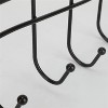LunaLulinlk Over Door Hooks Rack - 6 Hook Over Door Hanger for Hanging - Over Door Towel Rack for Bathroom, Bedroom or Laundry Room (Black) - 4 of 4