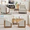 CAVINAS Chenille Upholstery Accent Chair with U-Shaped Frame,Modern Armchair Sofa Chair for Living Room,Accent Leisure Chair with Pillow Back - 3 of 4