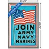 Trends International Join Army Navy Marines Framed Wall Poster Prints - 3 of 4