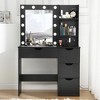 Makeup Vanity Desk with Mirror, Lights, Charging Station - 3 of 4