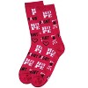 Memoi Hope Love Fight Breast Cancer Awareness Bamboo Blend Socks Black 9-11 - 3 of 4