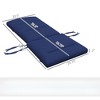 DSVIMOY Outdoor Adirondack Chair Cushions, 2 Piece Adirondack Chair Cushions for Fire Pit Chairs with Seat, Blue, 58.75"*20.5"*2" - 3 of 4