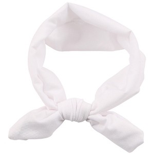 MyKids-Usa Newborn Baby Solid Color Bunny Ear Shape Elastic Headband - 1 of 2