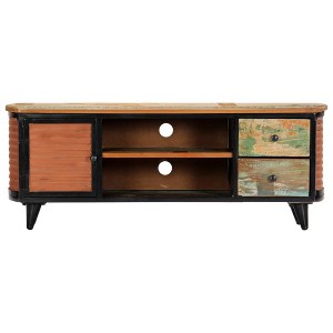 vidaXL TV Cabinet Multicolor with natural wood grain - 1 of 4