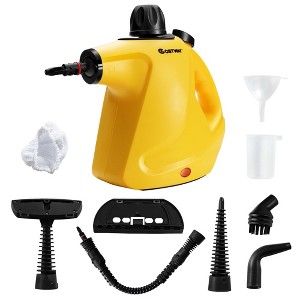 Costway 1050W Multi-purpose Handheld Pressurized Steam Cleaner  Yellow\Blue - 1 of 4