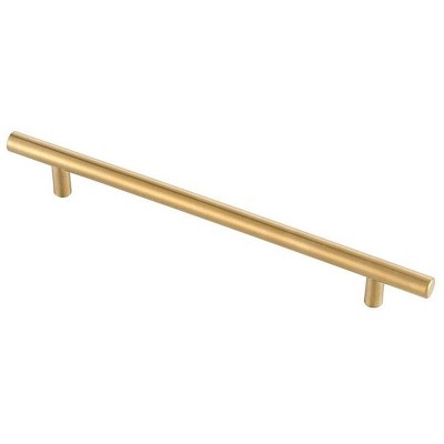 Modern Brushed Brass Bar Pull Set with Mounting Hardware