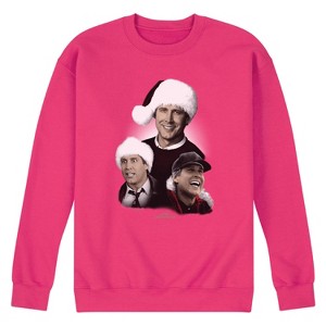 Men's - National Lampoon - Christmas Vacation Clark Griswold Graphic Fleece Sweatshirt - 1 of 4