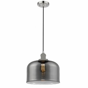 Bell - 1 Light Cord Hung Mini Pendant In Industrial Style-8 Inches Tall and 12 Inches Wide - 1 of 1
