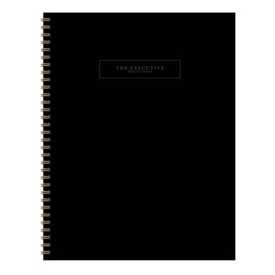 2022 Executive Planner 8.5"x11" Weekly Black - The Time Factory