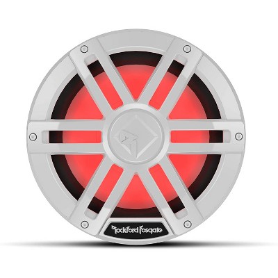 Rockford Fosgate M1D2-10 Weatherproof Color Optix DVC 2-Ohm Marine 10-Inch Subwoofer, White