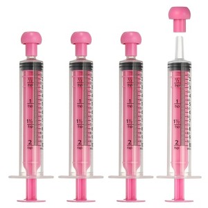 Unique Bargains Cap-Equipped Feeding Syringes for Liquid Pet Food 4 Pcs - 1 of 4