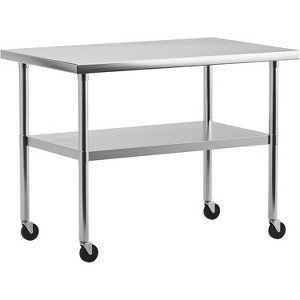 Stainless Steel Table for Prep & Work with Undershelf, Heavy Duty Commercial Kitchen Prep Table for Restaurant, Home and Hotel - 1 of 4