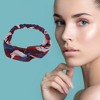 Unique Bargains Women's Fashion Feather Pattern Cross Elastic Hairband 1 Pc - 3 of 4