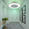 Airsurfer 22'' RGB/Enclosed/Low Profile White Indoor/Outdoor Smart Ceiling Fan with Light and Remote - 3 of 4