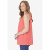 Woman Within Women's Plus Size Smocked Henley Tank Top - image 4 of 4