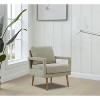 TOAOTBNBO Upholstered Accent Chair with Ergonomic Backrest and Armrests, Soft Arm Chair with Wood Legs Single Club Chair for Office - 4 of 4