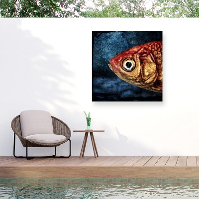 Trademark Fine Art - Piet Flour Isidor The Goldfish Matted Framed Art