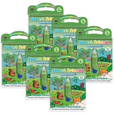 Teacher Created Resources® Forest Friends Water Reveal Book, 6 Sets