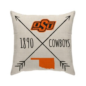NCAA Oklahoma State Cowboys Cross Arrow Decorative Throw Pillow - 1 of 3