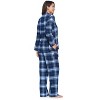 Ashford & Brooks Women's Flannel Plaid Pajamas Long Pj Set - 2 of 4