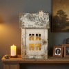 Vintage House Shaped Candle Holder Lantern Rustic Farmhouse Metal Candle Lantern Decor for Indoor Outdoor Use - 4 of 4