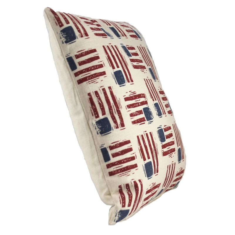 Home Decor 12.0 Inch Flag Toss Pillow American Flag Red White Blue Throw Pillows, 2 of 4