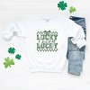Simply Sage Market Lucky Stacked Coquette Sweatshirt - 3 of 4