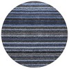 Denim Blue And Gray Striped Washable Indoor Outdoor Area Rug - 4 of 4