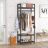 Tribesigns Freestanding Clothes Rack, Small Heavy Duty Closet Organizer Garment Racks - 2 of 4