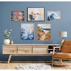 Kate & Laurel All Things Decor 16"x12" Gallery Elegant Coastal Beach Abstract Print by The Creative Bunch Studio Black - image 2 of 4