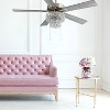 52" LED Olivia Beaded Braid Wedding Band Ceiling Fan with Chandelier - River of Goods - 4 of 4