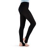 Capezio Ultra Soft Self Knit Waistband Stirrup Tight - Girls & Toddler - 2 of 4