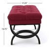 Sapphtopaz Modern Bench Upholstered Ottoman with Button-Tufted Stitch Entryway Bench for Living Room, Bedroom - 2 of 4