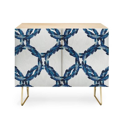 Morgan Kendall Feather Wreaths Credenza - Deny Designs