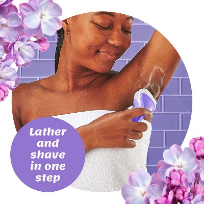 Schick Intuition Women’s 4 Blades Reusable Captivating Razor Kit - 3ct: Whole Body, All Hair Types