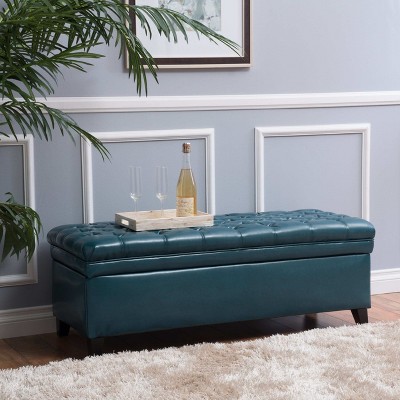 CAVINAS Round Teddy Fleece Storage Ottoman Bench with Cover,Upholstered Storage Ottoman,Storage Benches for Living Room,Bedroom