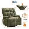 Oversized Massage Recliner Chair with Heat, Manual Swivel Rocker with Lumbar Support, Side Pockets & Cup Holders for Big and Tall - 2 of 4