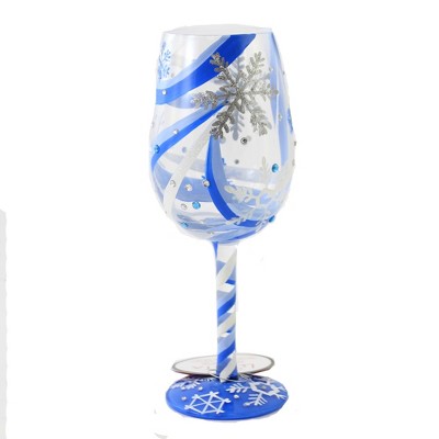 Tabletop 9.0" Snowflake Dreams Stemmed Wine Glass Enesco  -  Drinkware