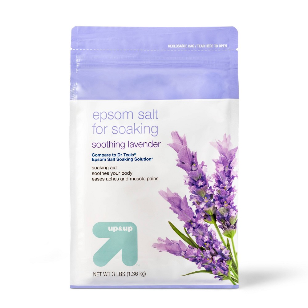 Photos - Shower Gel Epsom Soothing Lavender Bath Salt for Soaking - 48oz - up & up™