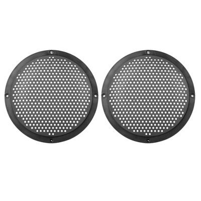 Unique Bargains Mesh Car Audio Speaker Cover Black 6" 2 Pcs