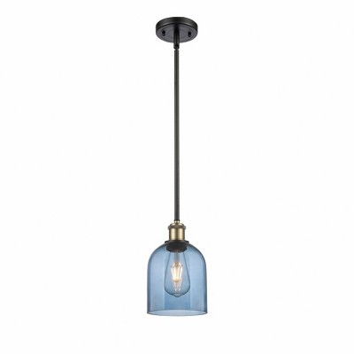 Bella - 1 Light Stem Hung Mini Pendant In Industrial Style-9.5 Inches Tall and 5.5 Inches Wide