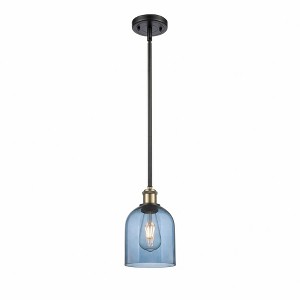 Bella - 1 Light Stem Hung Mini Pendant In Industrial Style-9.5 Inches Tall and 5.5 Inches Wide - 1 of 1