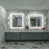 Apmir Super Bright Front & Back LED Lighted Anti-Fog Tempered Glass Bathroom/Vanity Mirror with ETL & 3-Year Warranty - 4 of 4