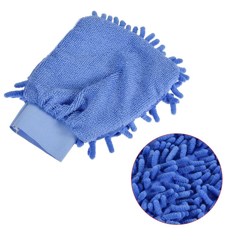 Unique Bargains Microfiber Chenille Mitts Reusable Scratch-Free Cleaning Glove Wash Sponge for Home Kitchen, 4 of 7