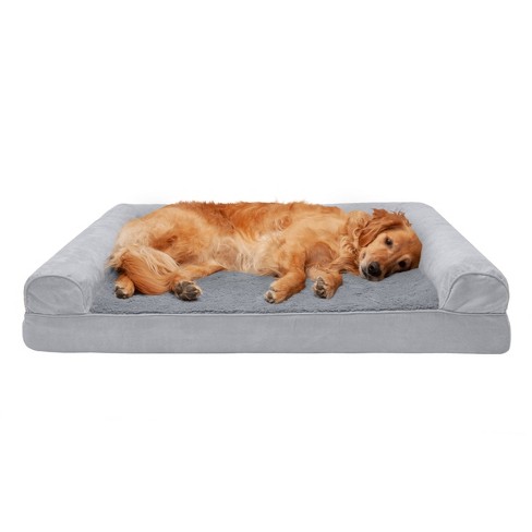 Furhaven Plush & Suede Cooling Gel Sofa Dog Bed : Target