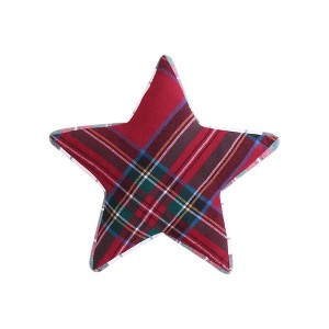 Spencer Plaid Star Pillow - 1 of 3