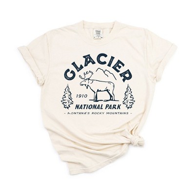 Simply Sage Market Women's Vintage Glacier National Park Short Sleeve Garment Dyed Tee